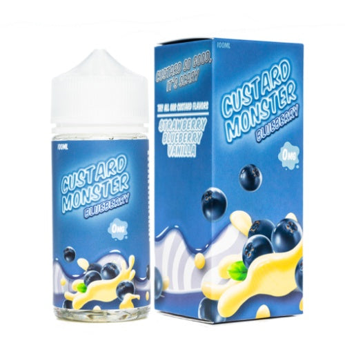E-Juices - Custard Monster- Blueberry Custard Flavour 100ML E-juice
