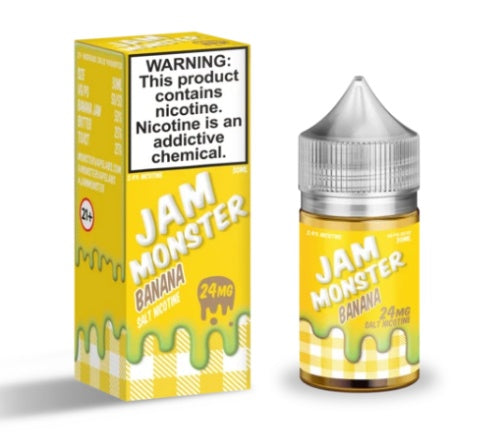 E-Juices - Jam Monster - 30ml Nic Salt E-juice Banana Flavour