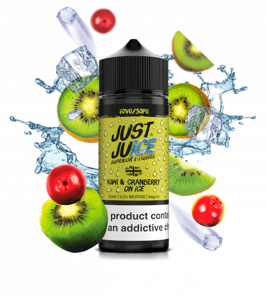 E-Juices - Just Juice - Kiwi Cranberry Ice 120ml