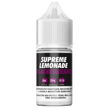 E-Juices - SUPREME LEMONADE SALTS - BLACKCURRANT 30ml