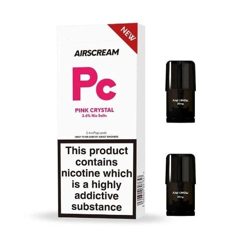 Replacement Pods - Airscream - Replacement Cartridge - New 1.6ml Pink Crystal 2 Pods/Pack